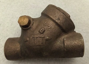 Válvula de retención oscilante de bronce ITT 1/2" - accesorios de sudor - Imagen 1 de 8