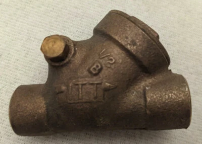 ITT 1/2"  Bronze Swing Check Valve - Sweat Fittings - Image 1 of 4