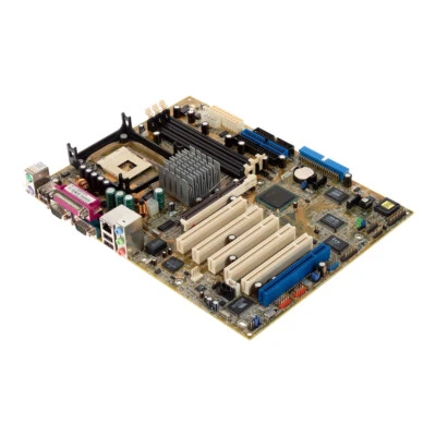 Motherboard ATX ASUS P4PE Socket 478 DDR AGP PCI - Image 1 of 3