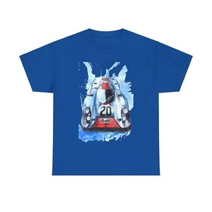 Gulf Racing Vintage Porsche 917 Artwork T-Shirt - Retro Style für Motorsport FANS - Bild 1 von 21