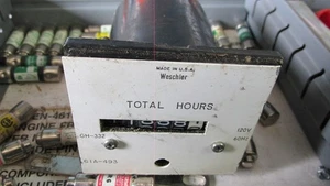 WESCHLER INSTRUMENTS 671B375A09 HOUR METER 120V 60HZ GH-332 - Picture 1 of 4