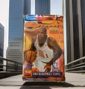 1993-94 Topps Finest Basketball Jumbo Pack Sealed 14 Cards REFRACTORS? - Picture 1 of 8