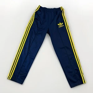 Rare Adidas Originals Dazzle Pants Scally Trackies Navy BlueYellow Small Trefoil - Picture 1 of 13