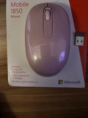 Microsoft Wireless Mobile 1850 Mouse - pink  - Image 1 of 2