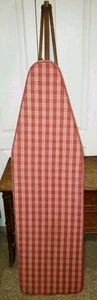 Vintage Wood Ironing Board Full-Size Original Padding And Padding Cover - Picture 1 of 5