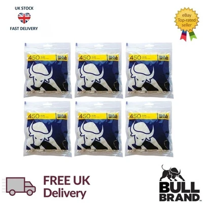 Bull Brand Slim Filter Tips 6mm Resealable Tobacco Rolling Smoking UK FREE P&P - Image 1 of 4