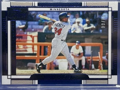 2024 Panini Three & Two Kirby Puckett Timeless Moments Blue 09/15 #8 Twins - Image 1 of 3