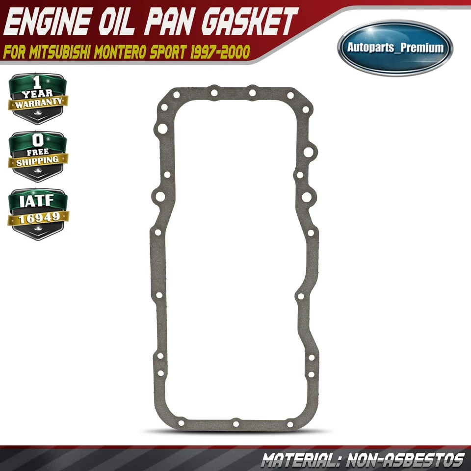 Conjunto de junta de panela de óleo de motor de cortiça para Mitsubishi Montero Sport 1997-2000 V6 3.0L - Imagem 1 de 4