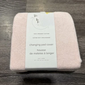 Burt’s Bees Baby Wickelunterlage Bezug Strick Frottee rosa Bio Baumwolle 16 x 32 NEU - Bild 1 von 2