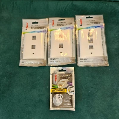 Legrand Cat 6 RJ45 вставки + 2 и 3 порта настенные пластины - Изображение 1 из 4