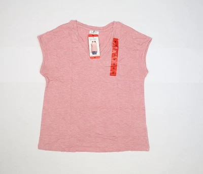 Jessica Simpson Shirt Womens Medium Pink Comfy V Neck Knit Top Bridal Rose New - Image 1 of 4