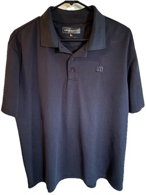 Camisa de golf Loudmouth para hombre grande L negra polo rendimiento ventilado ligera Foto 1 de 4
