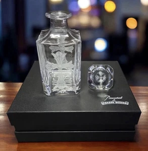 CHROME HEARTS Baccarat Crystal Whiskey Wine Decanter Liquor Tequila W Gift Box - Picture 1 of 7