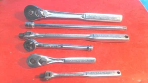 Vintage Craftsman--6--1/2" -3/8"--1/4" azionamento chiave a cricchetto utensili- Made in USA - Foto 1 di 13