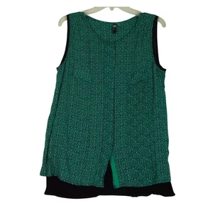 Kut from the Kloth Top Damen groß ärmellos Viskose Druckknopf Tunika Lagonlook - Bild 1 von 10