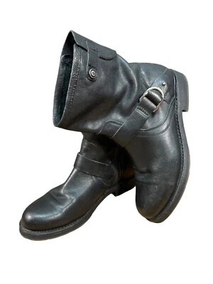 BOTINES MOTEROS OLUKAI NAHUKU Cortos MUJER Cuero Negro EE. UU. 8 UE 38 Foto 1 de 4