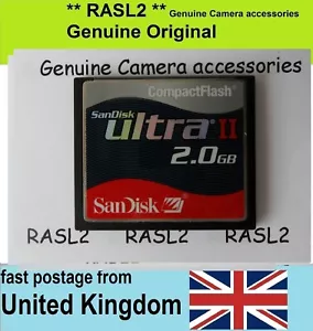 2 GB CF Compact Flash Memory Card For Digital Camera Canon EOS Nikon D70,Olympus - Picture 1 of 12