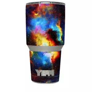 Skin Decal for Yeti 30 oz Rambler Tumbler / Space Gas Nebula Colorful Galaxy - Picture 1 of 1