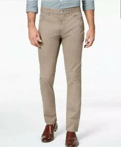 Michael Kors Parker Slim Fit Stretch Jeans Chestnut brown  - Picture 1 of 12