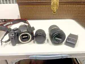 Canon Eos Rebel t2i dslr camera bundle with 50 MM & 17-50 MM lens (USED) - Picture 1 of 8