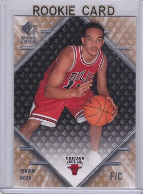 Tarjeta de novato Joakim Noah Chicago Bulls 2007/08 SP baloncesto Florida Gators radiocontrol Foto 1 de 2