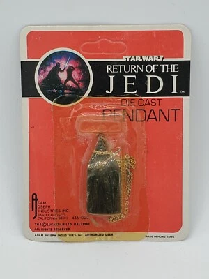 Star Wars Darth Vader Pendant 1983 Return of the Jedi Vintage Die Cast Sealed VG - Image 1 of 2