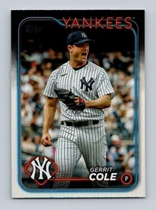2024 Topps #100 Gerrit Cole Rainbow Foil New York Yankees - Imagen 1 de 2
