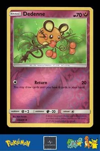 2019 Pokemon SM Unified Minds 145/236 Dedenne Reverse - Picture 1 of 3