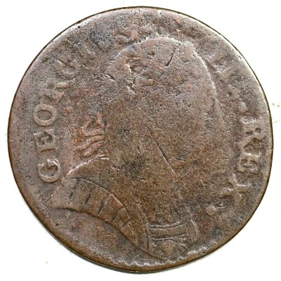 1787 18-87c R-4 Machin's Mills Colonial Copper Coin - Image 1 of 2