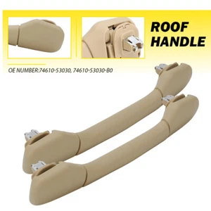 2X Roof Inner Pull Handle Grab Beige For 2006-2015 Lexus ES350 RX350 IS300 IS350 - Foto 1 di 13