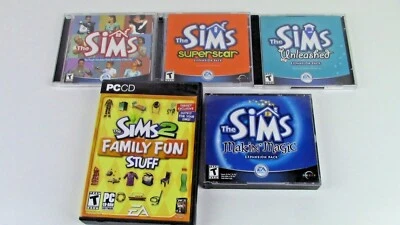 The Sims Original Plus Makin' Magic, Unleashed, Superstar Expansions. Sims 2  - Image 1 of 4