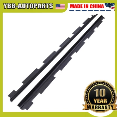 For Chevy GMC Pickup Truck Outer Front Window Sweep Weatherstrip Seal Pair Set - Image 1 of 4