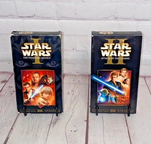 The Star Wars Episode 1 & 2  movies VHS Bundle - Picture 1 of 10
