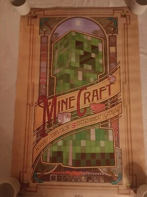 JINZ MOJANG from video game MINDCRAFT COMPUTRONIC  POSTER NEW - Image 1 of 4