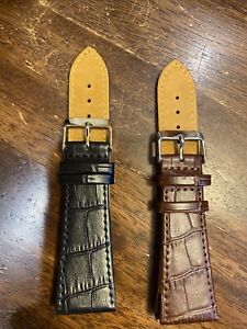 Brown 28 mm Band Width Wristwatch Bands for sale | eBay
