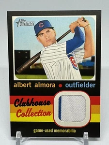 2020 Albert Almora Topps Heritage Clubhouse Game Used Jersey #CCR-AA Cubs - Picture 1 of 2