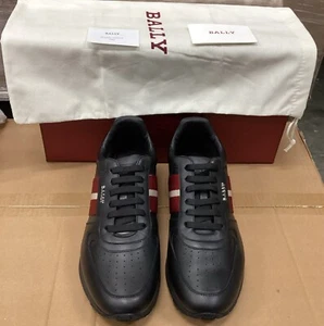 Bally Switzerland Leather Wood Men's Astel Low Top Sneakers Pre Owned W Box 7.5 - Picture 1 of 17