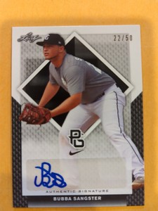 2016 Leaf Perfect Game National Showcase Black /50 Bubba Sangster #BA-034 Auto
