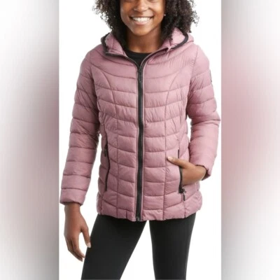 Abrigo Chaqueta Parka Grande Reebok Niñas Malva Polvoriento Rosa Abombado 14 16 Foto 1 de 4