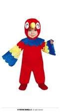 Costume Pappagallo Bambino 12/24 mesi Baby Travestimento Cocorita Carneval nuovo