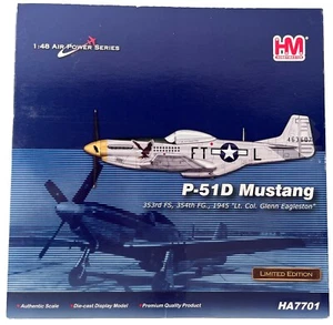HOBBY MASTERS 1:48 SCALE HA7701 WWII P-51D MUSTANG DIECAST MODEL AIRCRAFT BOXED - Picture 1 of 5