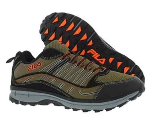 NEW Men's Fila Evergrand TR Trail Running Shoes, Green/Orange, Size 13 - Picture 1 of 5