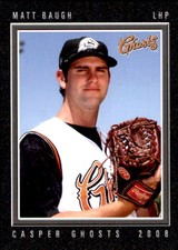2008 Casper Ghosts Grandstand #1 Matt Baugh Antioch California CA Baseball Card