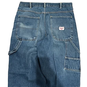 Smith's Workwear Baggy Fit Straight Leg Carpenter Denim Blue Jeans 36 x 32 - Picture 1 of 7