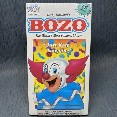Bozo the Clown Just Keep Laughing VHS Tape 1991 Just For Kids Home Video SEALED - Image 1 of 4