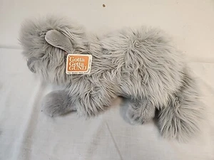 Gund 14" Gris Felpa Gato Persa Ojos Azules Wuffy 11057 Con Etiquetas - Imagen 1 de 5