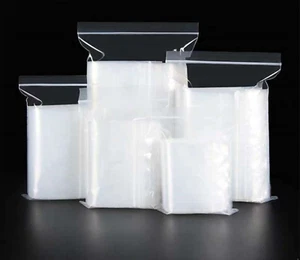 Clear Zip Seal Plastic Bags Jewelry Zipper Top Lock Reclosable Baggies 2 Mil 2ML - Picture 1 of 7