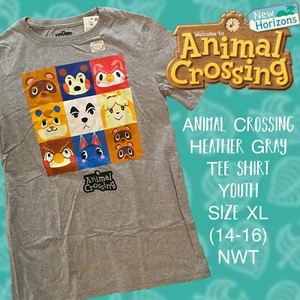 Nintendo Licensed Welcome to Animal Crossing Tee Shirt Youth Size XL (14-16) NWT - Picture 1 of 5