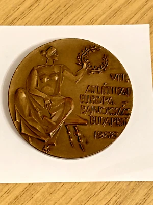 ZA45: Participation medal of VIII. European Athletics Championship Budapest 1966 - Image 1 of 3