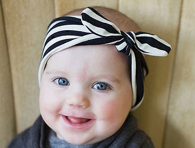 Women Girls Baby mum or daughter Bunny Wire Ear Bow Headband Hair band Bandana - image 1 of 4